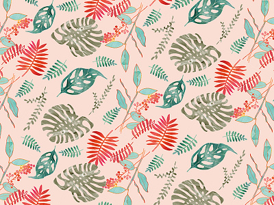 Illustration plants pattern