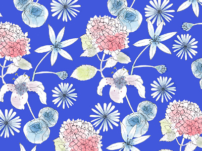 Flower Power digital print design design digital flower illustration pattern print rapport