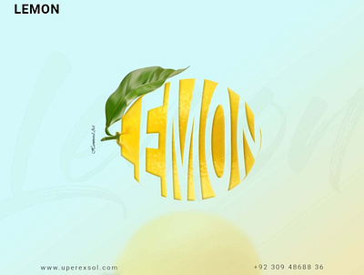 Lemon Text Art branding design graphic design illustration logo ui ui design