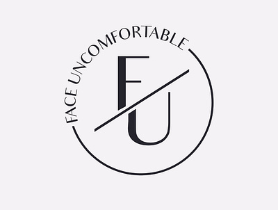 Brand Design, Logo Design - Face Uncomfortable brand design branding classy design elegant font high end high end logo logo design minimal minimalism modern type typography