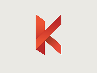 Geometric K Logo Concept: Version 3 geometric k