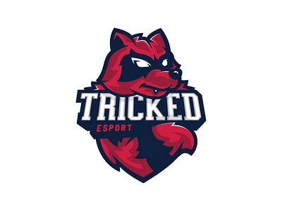 Tricked esport - Mascot esport logo mascot raccoon