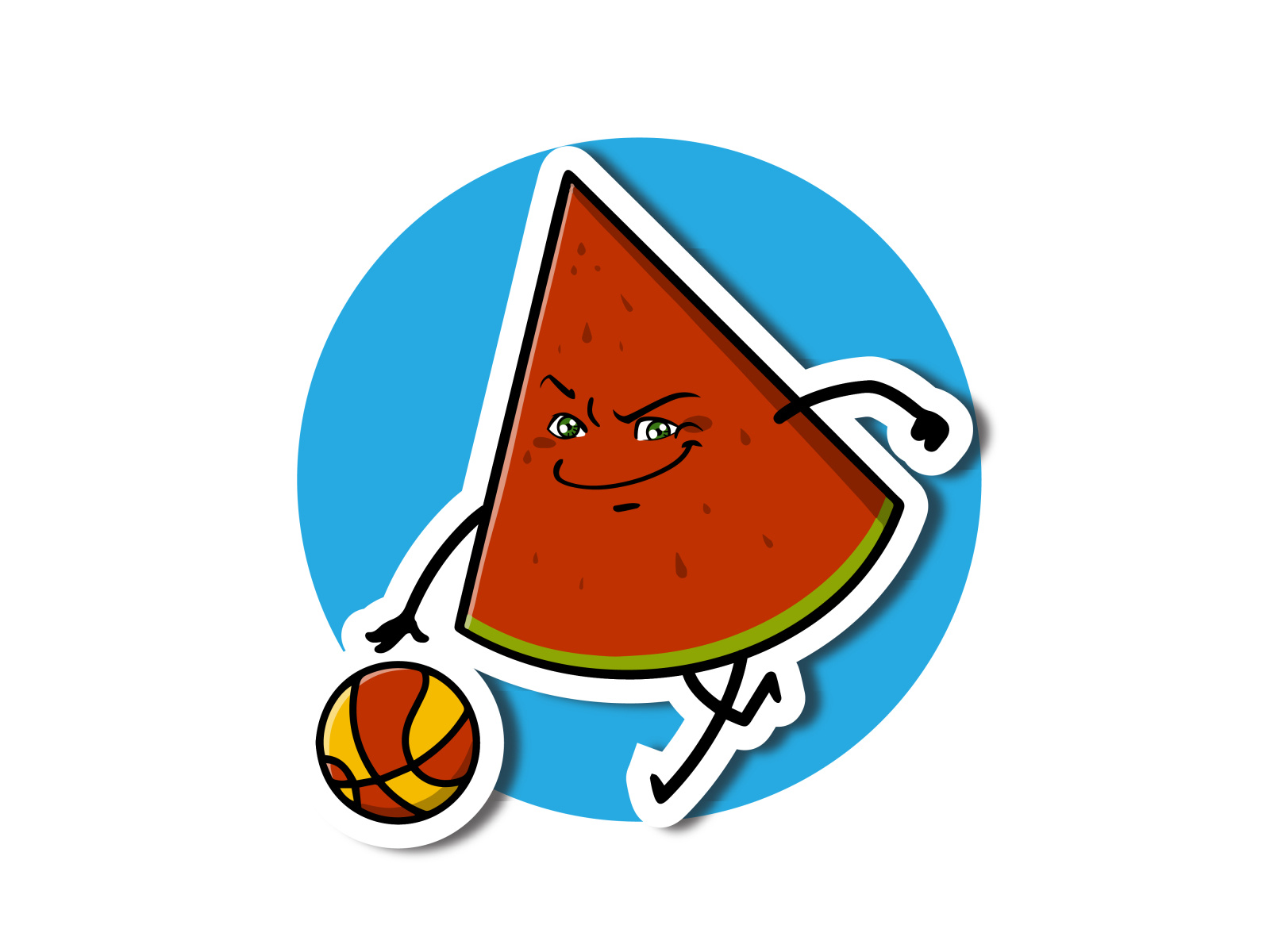 Watermelon Basketball by Hedri Widarmawan on Dribbble