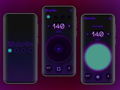 Mutrön [UI/UX Design for Metronome App]