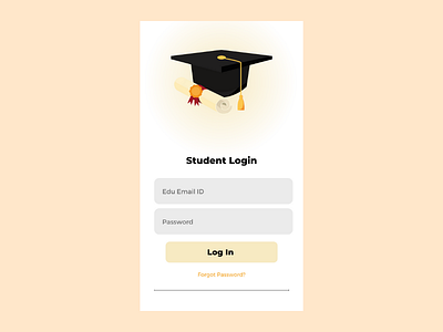 Student Login Page app design dailyui login page logo ui uiux
