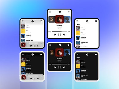 Music Player Watch UI Design music music player ui uiux user interface watch watchui