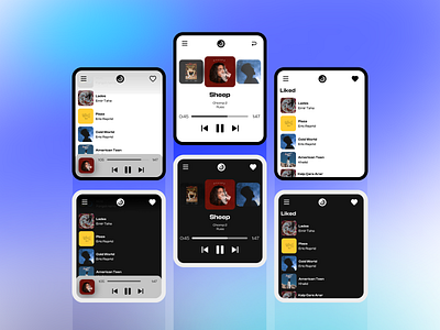 Music Player Watch UI Design