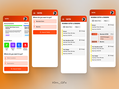 Yatri App Redesign (App for Trains)