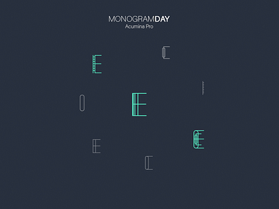 Monogram day 25/31 design process e letter graphic design monogram monogram letters outline work pieces work in progress
