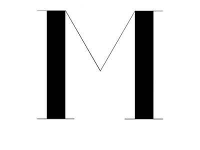 Letter exploring draw graphic design ipad letter m procreate symmetrycal
