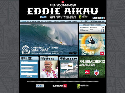 Quiksilver eddie Aikau home page eddie aikau quiksilver surfing