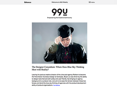 New Bryan Le interview live on 99u
