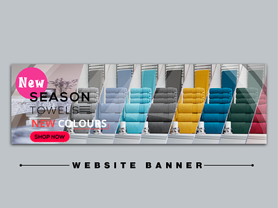 WEBSITE BANNER Towels branding design graphic design icon illustration logo typography ui ux vector
