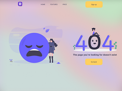 404 Page 404 dailyui design ui web