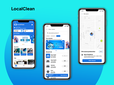 LocalClean figma illustration prototype ui ux