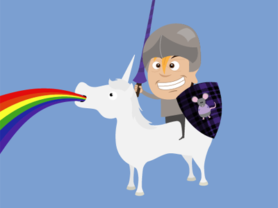 Lancing Freely - Final armor free lancing illustration knight lance lancing freely mouse niki brown rainbow shield unicorn