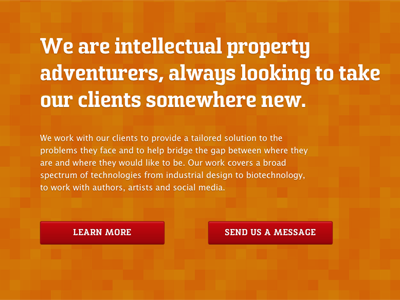 Intro button headline intro orange red web website
