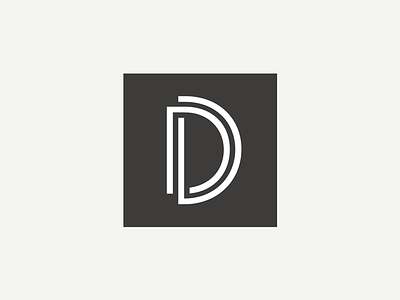 Proj D Logomark art deco d landmark logo logomark mark sans serif