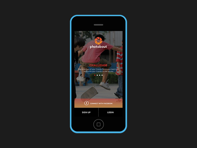 Photobout Spash Screen Animation ios photos ux