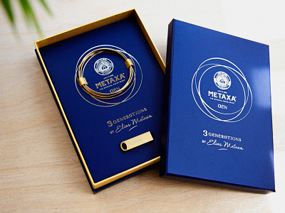 Metaxa AEN 3 alcohol branding design gold graphic design jewellery metaxa packaging