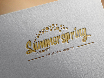 Logo typography summerspring