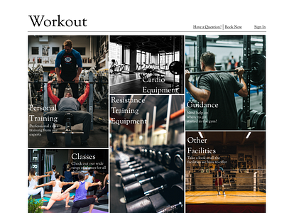 Gym Homepage