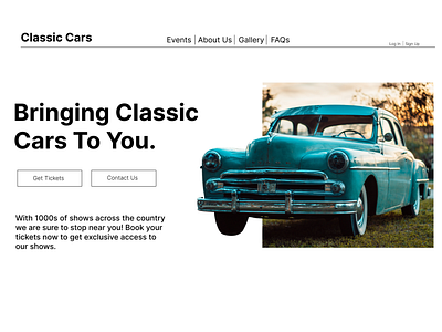 Classic Car Web Page