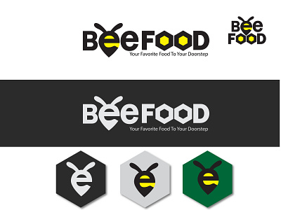 BEE_FOOD_LOGO_DESIGN branding creative design graphic design icon illustration logo vector