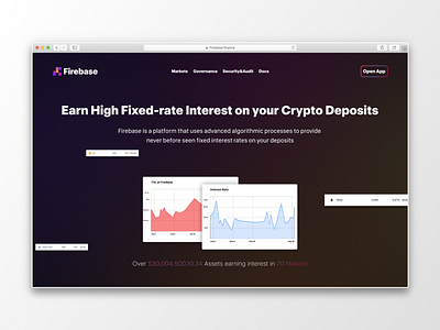 Firebase.finance bitcoin borrow crypto defi figma lending