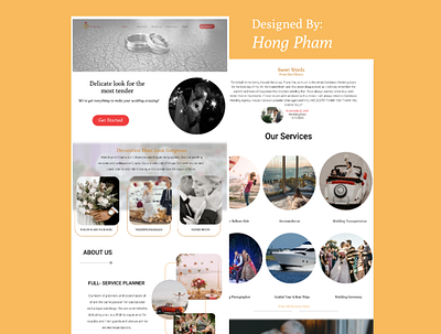 Landing Page For Wedding Planner Agency design landing page website wedding agency landing page wedding page