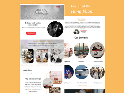 Landing Page For Wedding Planner Agency