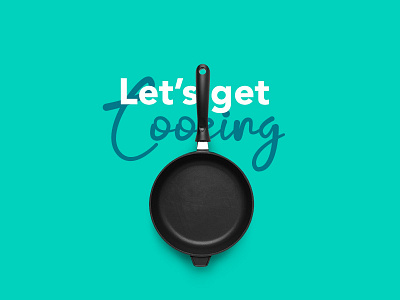 Cooking is Messy But Fun! brand branding concept cook cooking creative pan typography