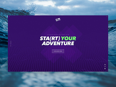 Start Your Adventure brand branding campaign design interactive minimal site travel typography ui ux web