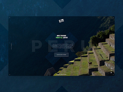 Start Your Adventure: Peru brand branding campaign design interactive minimal site travel typography ui ux web
