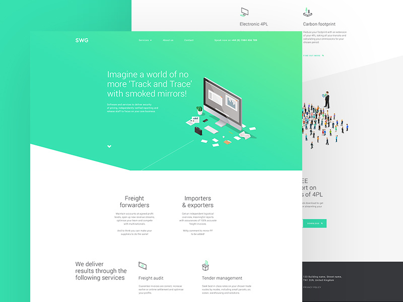 SWG - Homepage concept by Yoyo on Dribbble