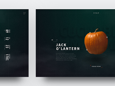 Online Pumpkin Picker concept hallow pumpkin select ui ux web website