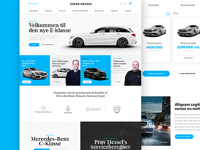 Just playing around cars ecommerce flatdesign responsive website