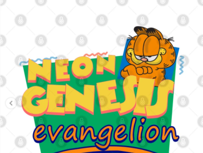Garfield T-Shirt 90s anime cartoon comic evangelion garfield garfield and friends jim davis lasagna manga neon genesis evangelion odie rbrow tv us acres