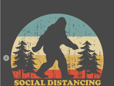 Social Distancing T-Shirt anti social antisocial bigfoot hide and seek hide and seek world champion introvert rbrow sasquatch social distancing social distancing masken squatch stay back t shirt wash your hands yeti