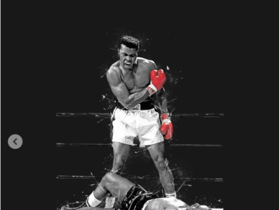 Muhammad Ali T-Shirt ali boxer boxing boxing gloves boxing legend cassius clay cassius clay 58 float like a butterfly muhammad ali muhammad ali vs sonny liston rbrow sonny liston sports sting like a bee t shirt