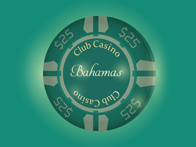 green casino chip