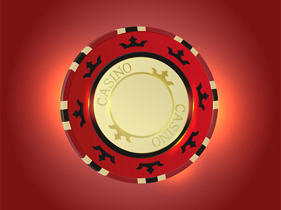 red casino chip