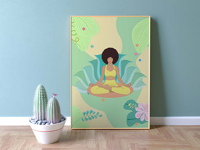 GIRL IN LOTUS POSITION