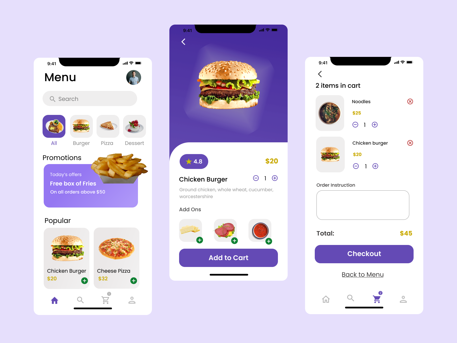 Food Delivery App by Anjali Bhatt on Dribbble