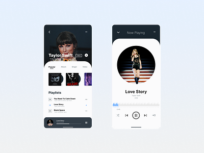 DailyUI 09- Music Player daily ui design figma ui ui designer ux ux designer