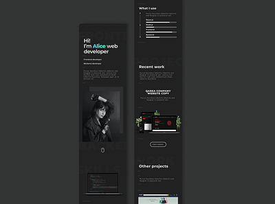Web developer portfolio - responsive design figma graphic design modern responsive ui ui design web web design web developer website website developer