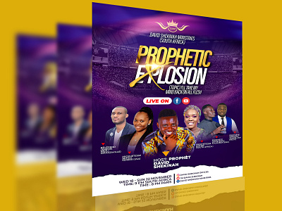 Prophetic Church flyer graphic design photoshop