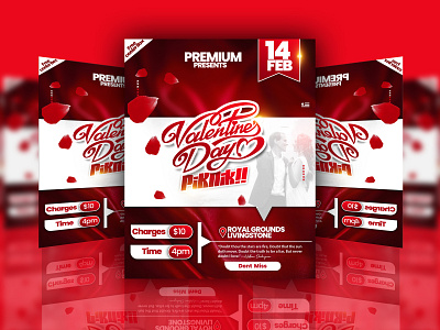 Valentine Flyer branding graphic design st valentines day