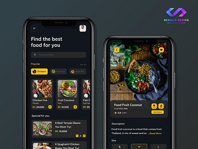 Food Delivery App app apps design e commerce food illustration mobile ui