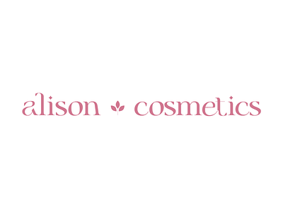 Daily Logo Challenge #01 Alison Cosmetics branding challenge color design flat graphic design logo